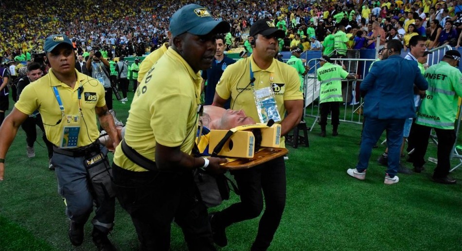 La policía brasileña reprimió a hinchas argentinos en el Maracaná