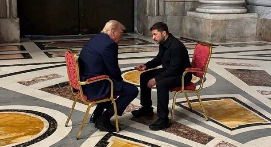 Zelenski se reunió con Trump en el Vaticano: 