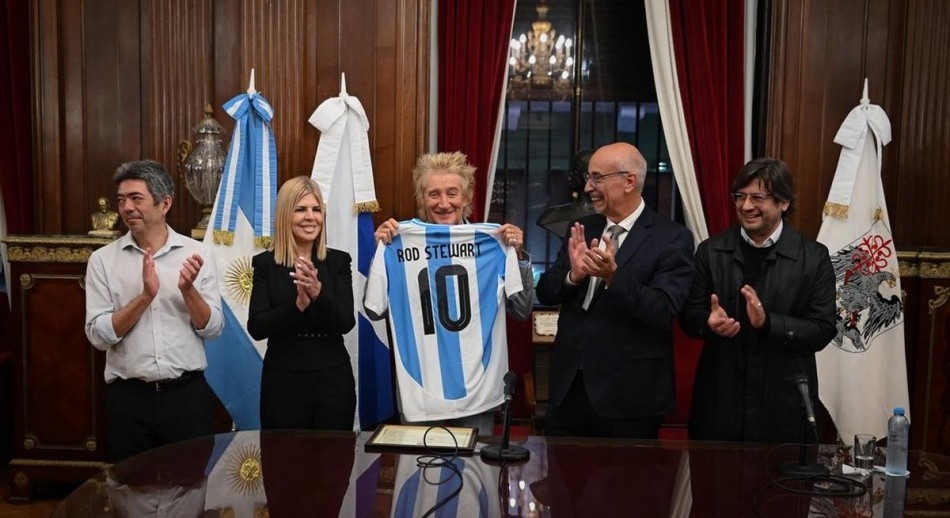 Rod Stewart fue declarado Huésped de Honor de la Ciudad de Buenos Aires