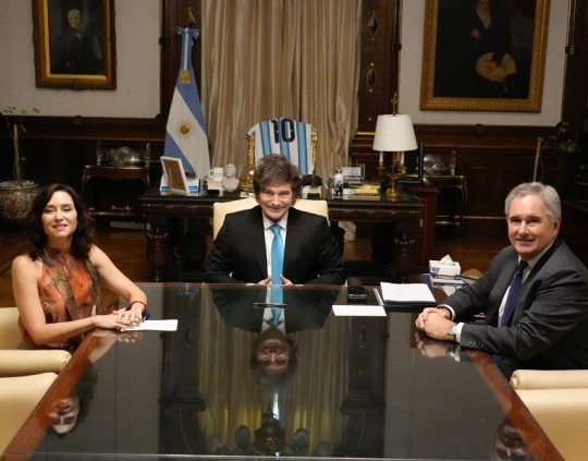 Javier Milei se reunió con la española Isabel Díaz Ayuso en Casa Rosada